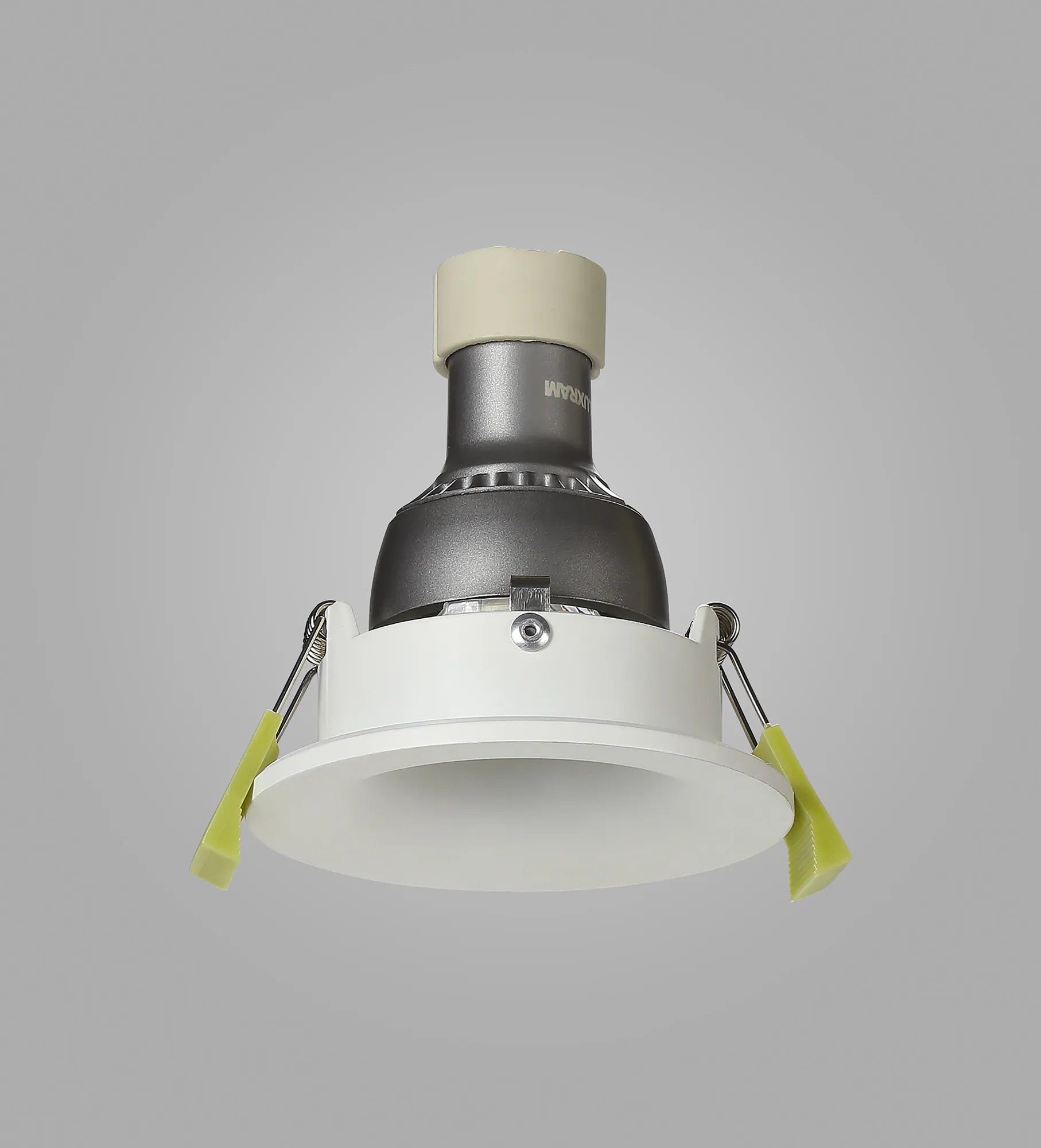 Bruve GU10 Recessed Round Matt White IP65 Downlighter, Cut-Out 68mm DX200400  Dlux Bruve IP65